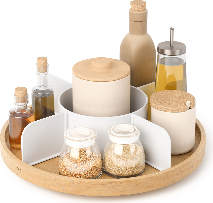 Organizador de Cocina Bellwood, giratorio, natural