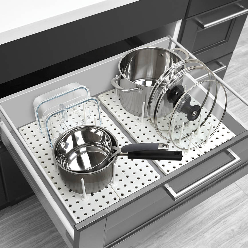 Organizador para cajón Peggy, blanco