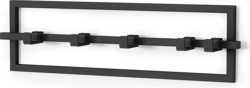 Perchero de pared Cubiko, negro