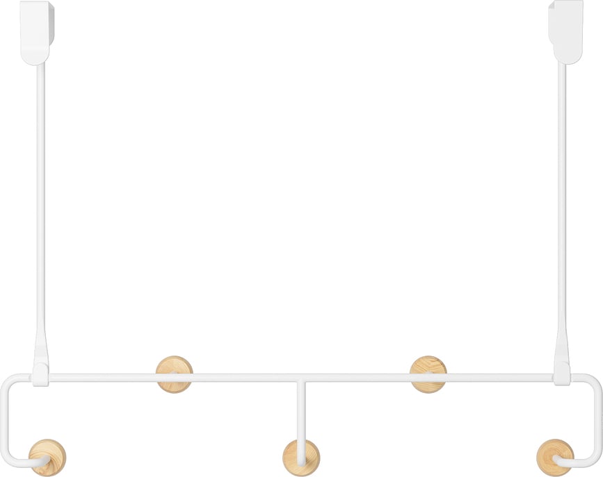 Perchero de puerta Estique S, blanco