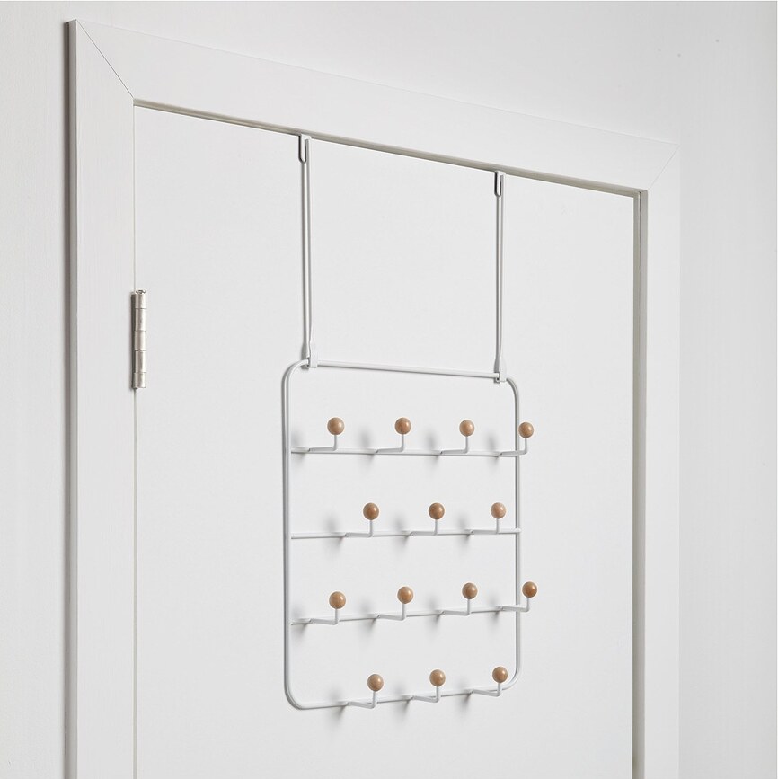 Perchero para puerta Estique, blanco