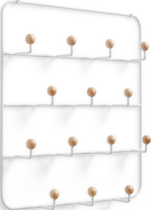 Perchero para puerta Estique, blanco
