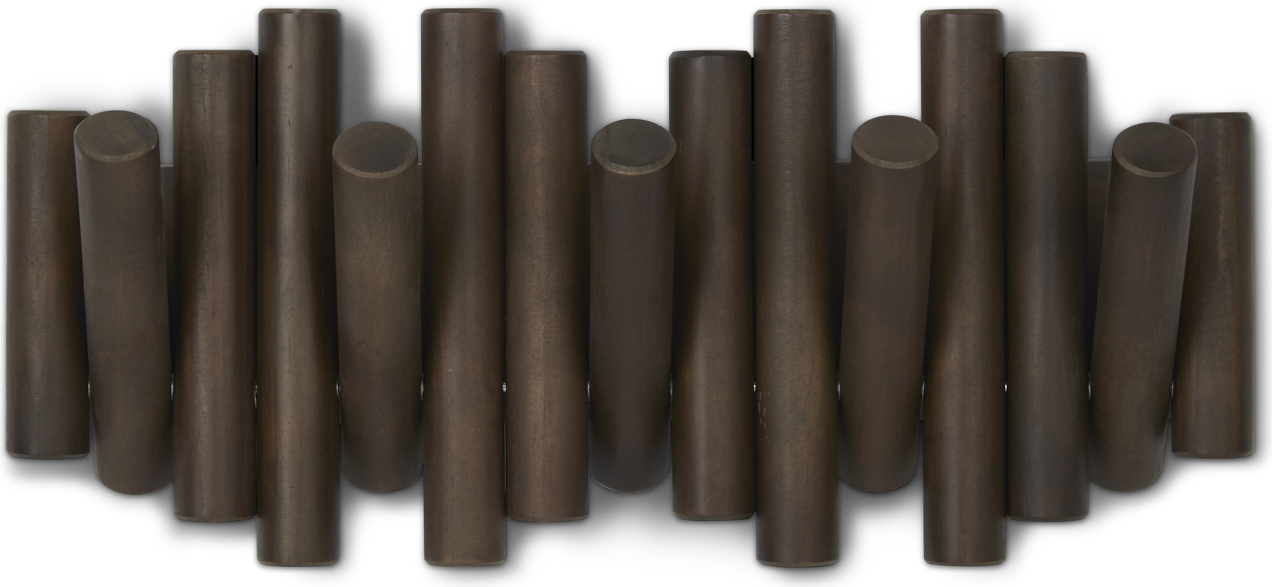 Picket Rail Hook Garderobenleiste Walnuss