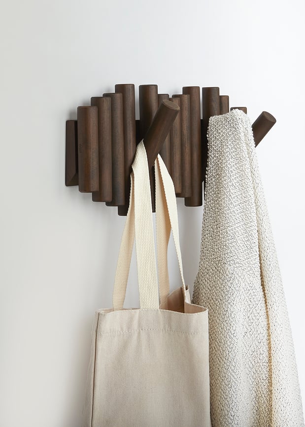 Picket Rail Hook Portemanteau Mural, naturel