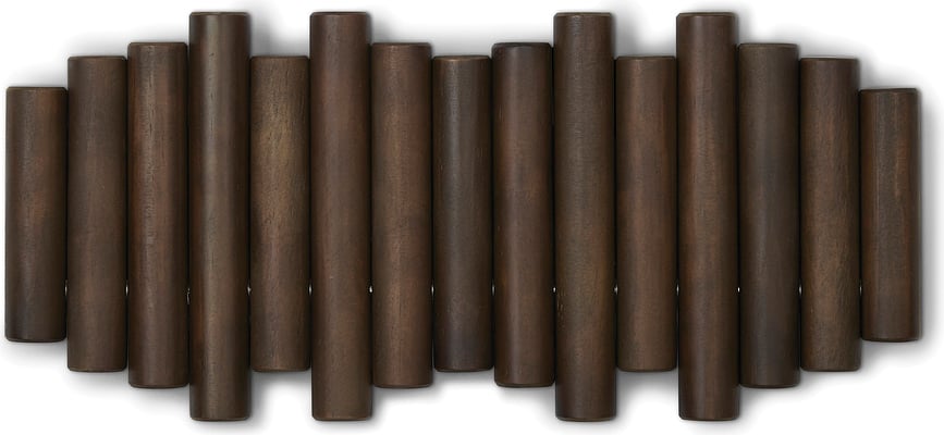 Picket Rail Hook Portemanteau Mural, naturel