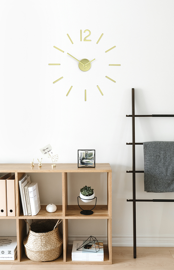 Reloj de pared Blink, negro