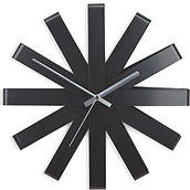Ribbon Wall clock black