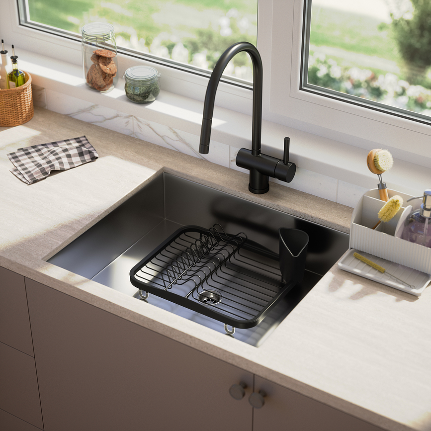 Sinkin Égouttoir à Vaisselle, noir