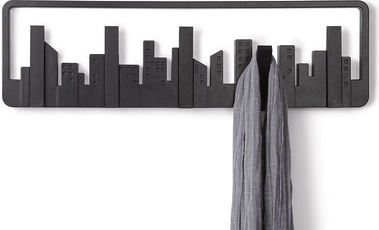 Skyline Obešalnik za oblačila, črn