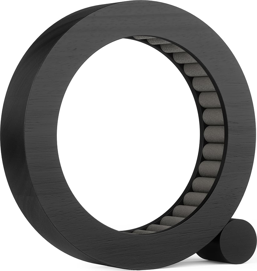 Soporte para Anillos Ferris, acabado nogal