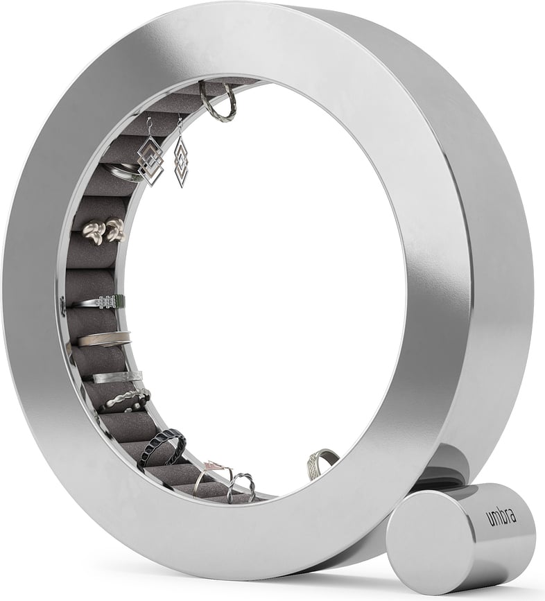 Soporte para Anillos metálico Ferris, plateado