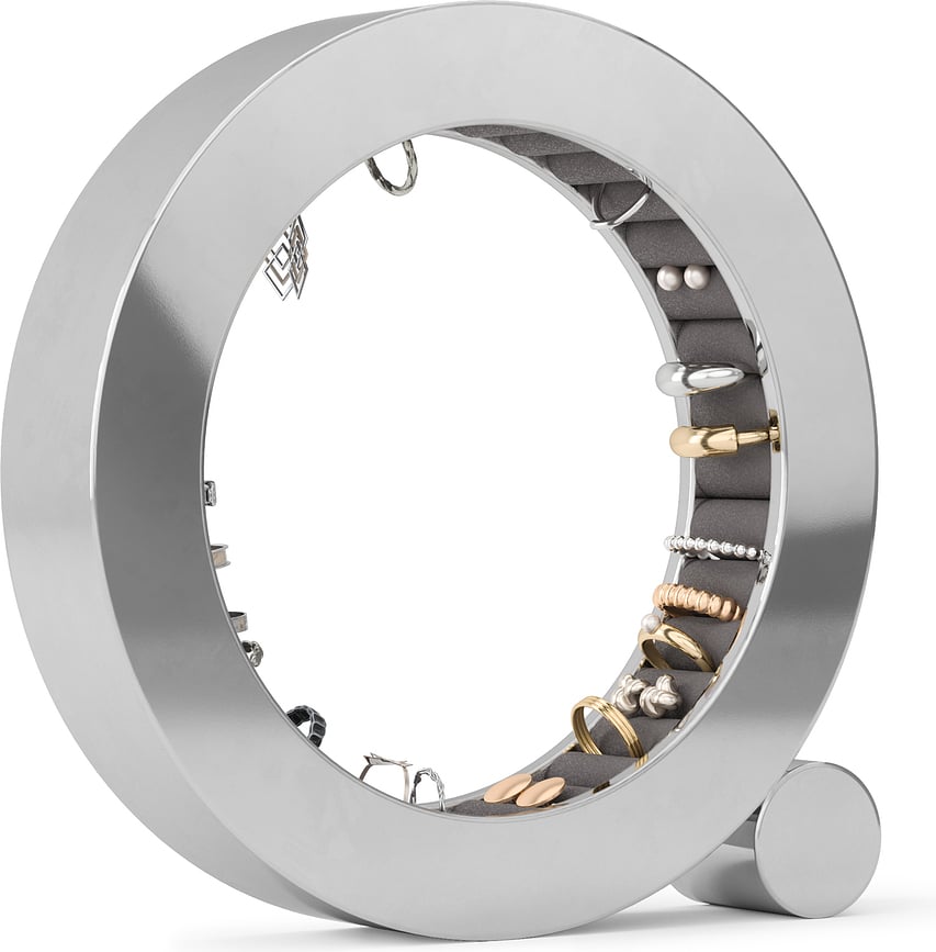 Soporte para Anillos metálico Ferris, plateado