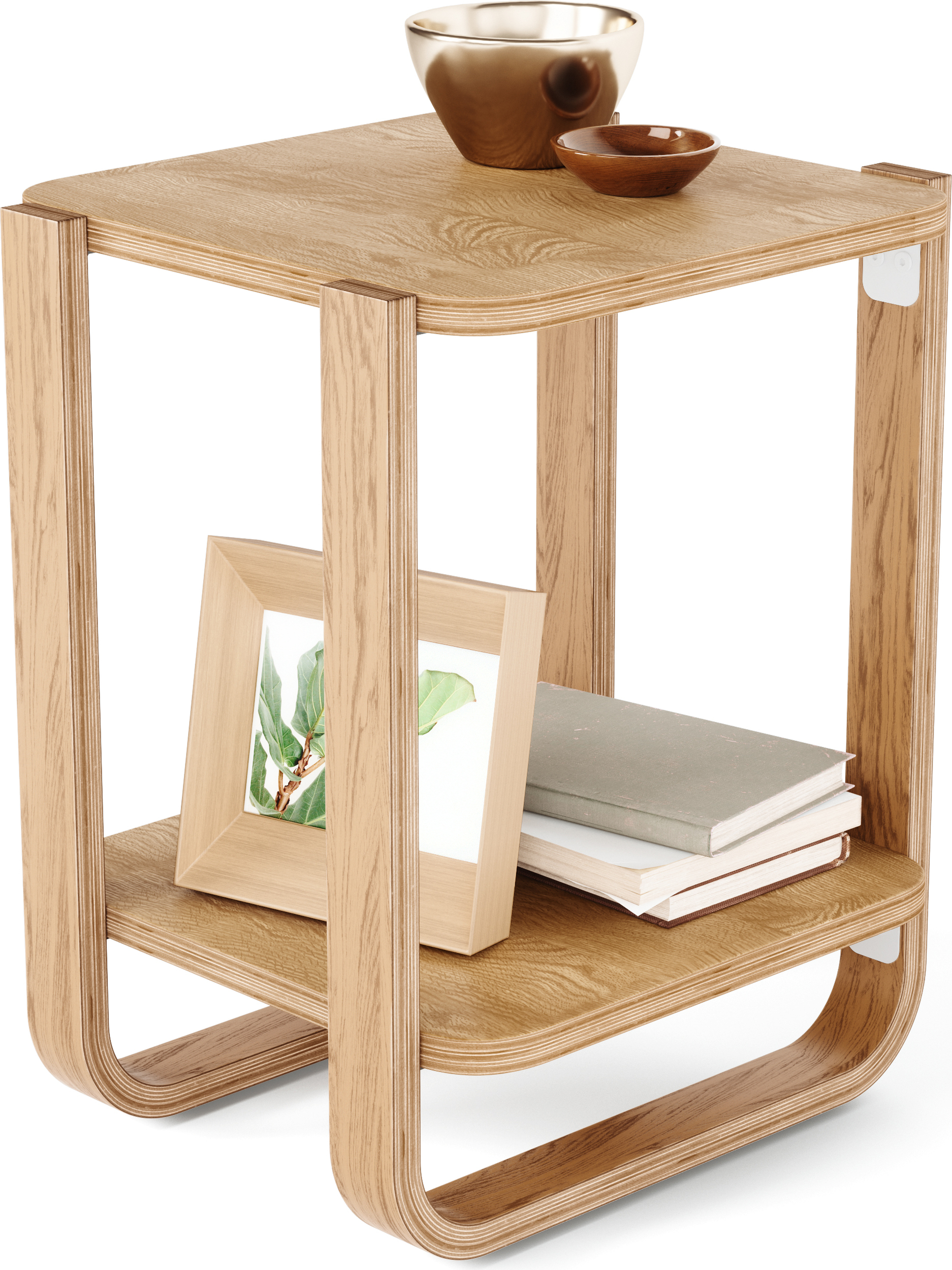 Stolik boczny Bellwood jasne drewno