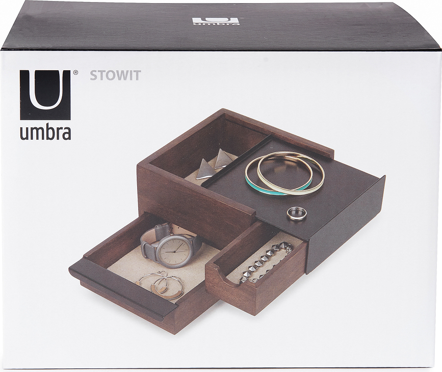 Stowit Κοσμηματοθήκη mini, καρυδί