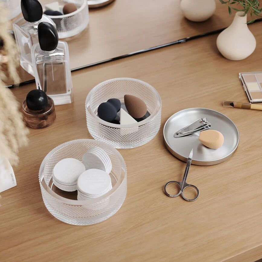 Tesora Glass Kutija za nakit krom