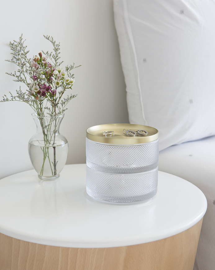 Tesora Škatla za nakit, medeninasta