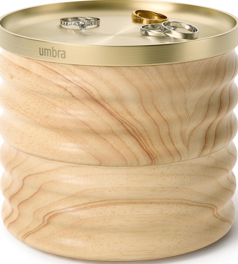 Tesora Wood Boîte à bijoux, naturelle