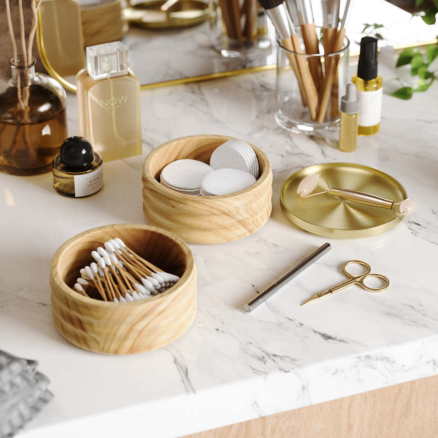 Tesora Wood Boîte à bijoux, naturelle