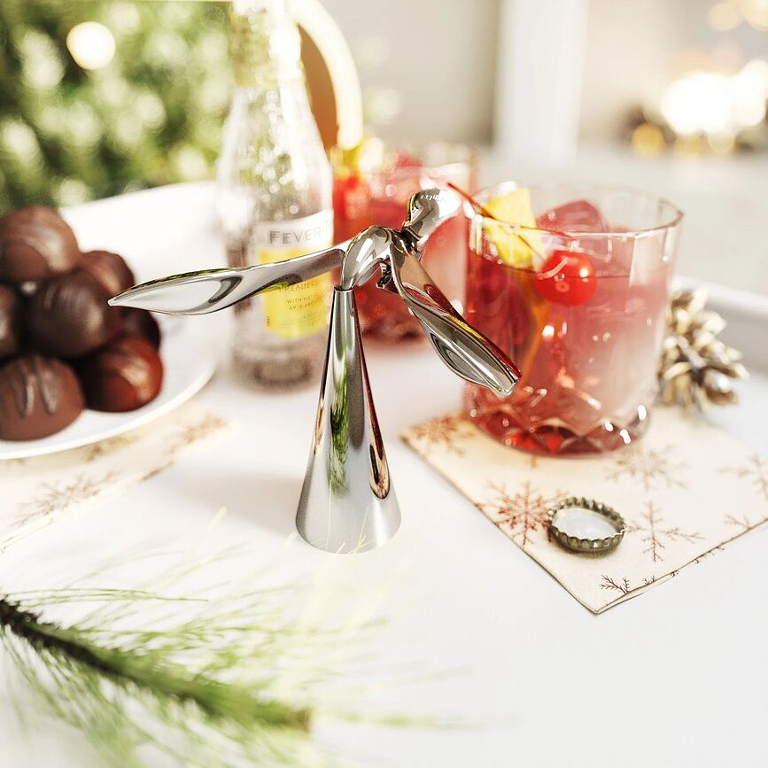 Tipsy Ανοιχτήρι Μπουκαλιών, ασημένιο