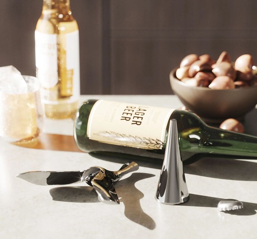 Tipsy Ouvre-bouteille, argenté