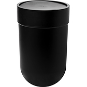 Touch Trashcan black with lid