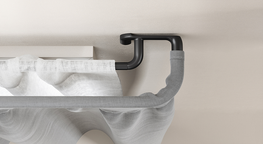 Twilight Karniša mat crna