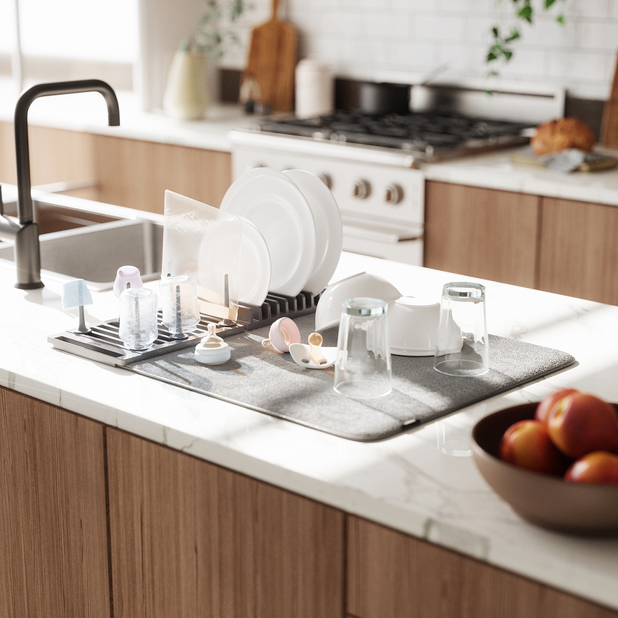 Udry Peg Sušilo za posuđe sivo