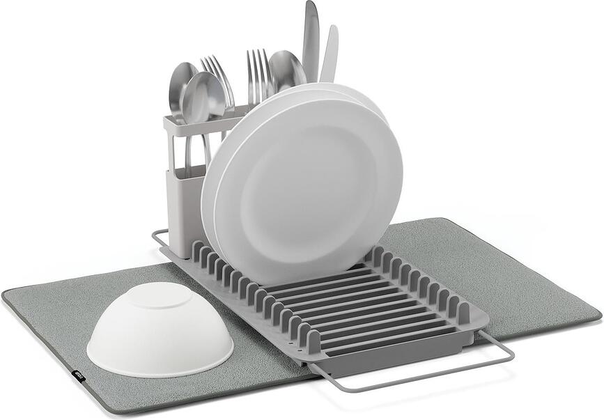 Udry Πιατοθήκη με λαβή, γκρι