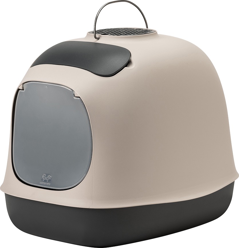 Arenero para Gatos Minu, con pala, filtro de carbón activo y bolsas de recambio, Set de 18 piezas