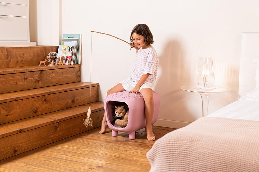 Cama para Mascota Pancuccia, rosa