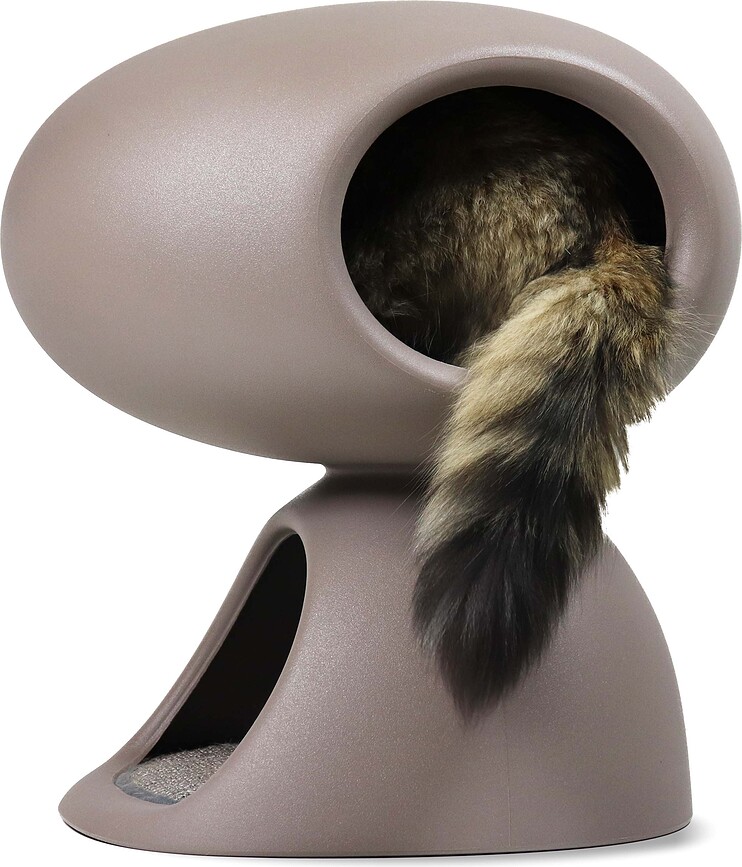 Cave Niche pour chat, grise