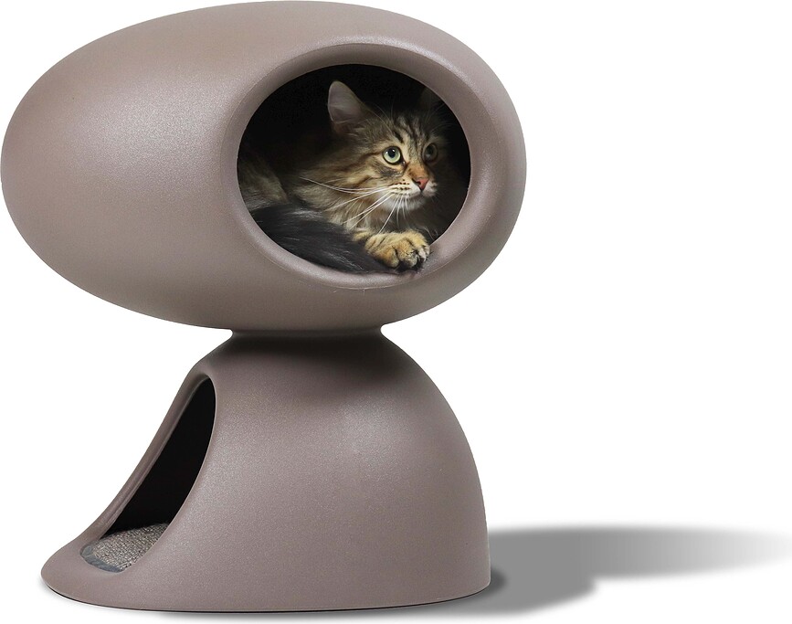 Cave Niche pour chat, grise