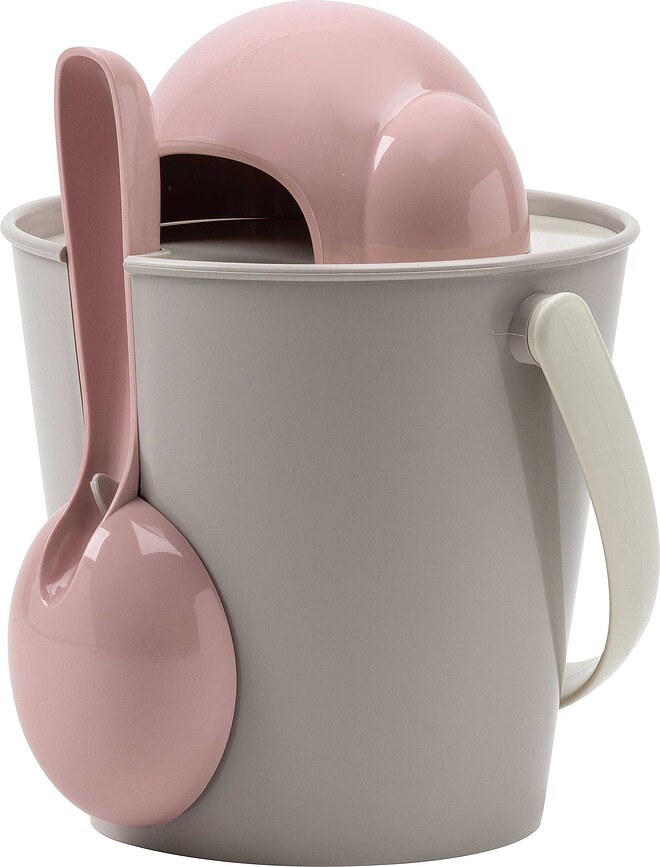 Contenedor para pienso seco con cuchara Crock, gris y verde, Set de 2 piezas