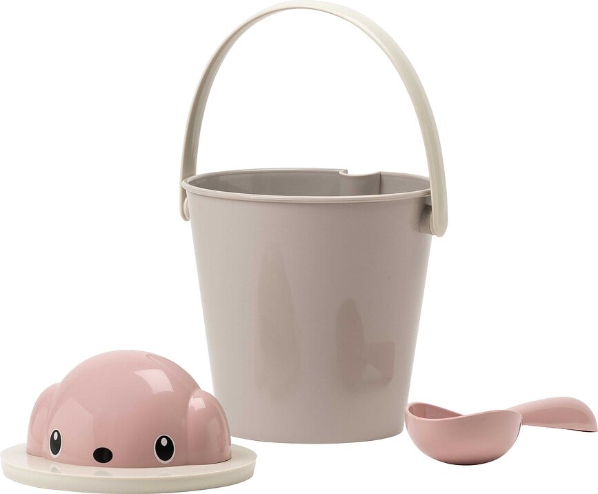 Contenedor para pienso seco con cuchara Crock, gris y verde, Set de 2 piezas