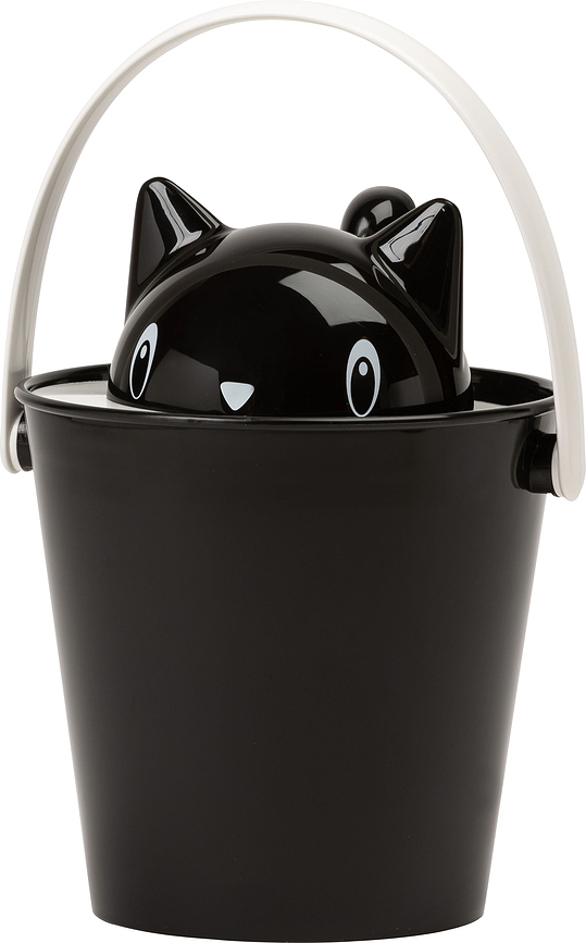 Crick Conteneur pour Nourriture Sèche avec cuillère, bleu et jaune, Set 2 pièces