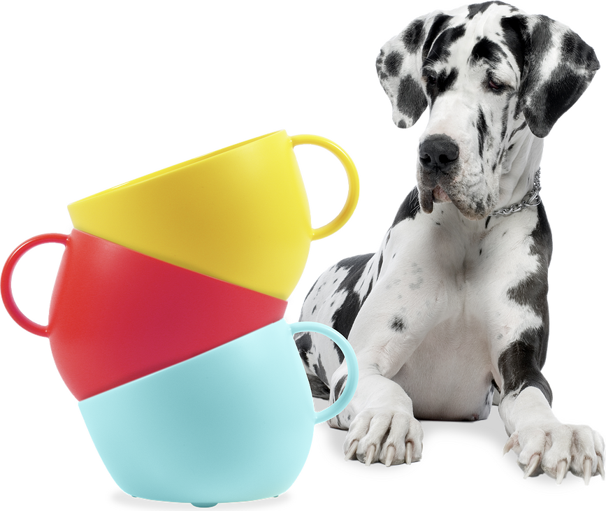 Cup Gamelle pour Chien 2,5 L, taupe