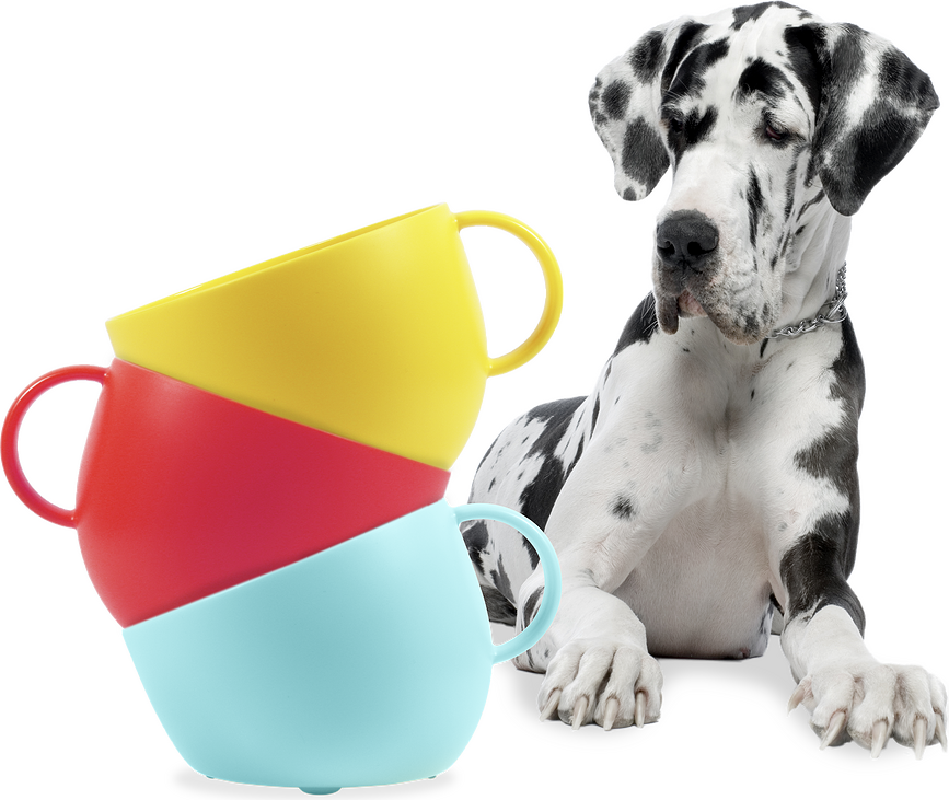 Posoda za psa Cup, 2,5 l, roza