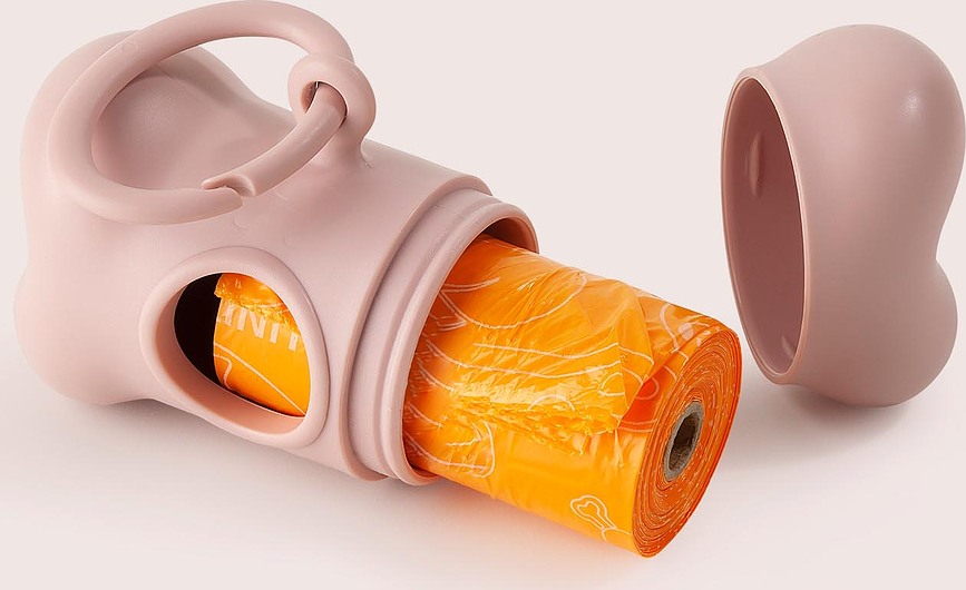 Dispensador de Bolsas para Perro Bon Ton, rosa