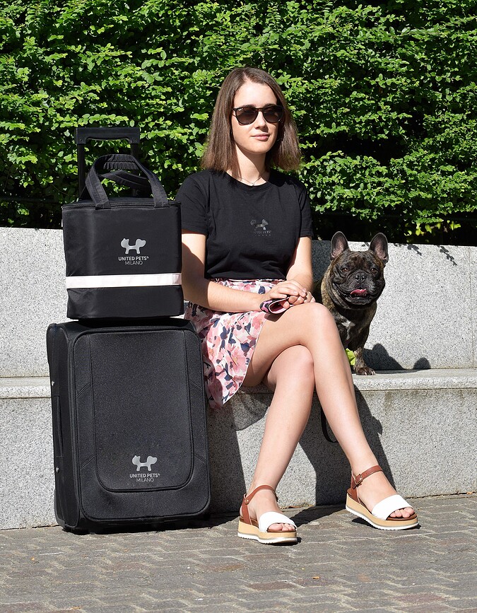 United Pets Sac de Transport, rose et noir