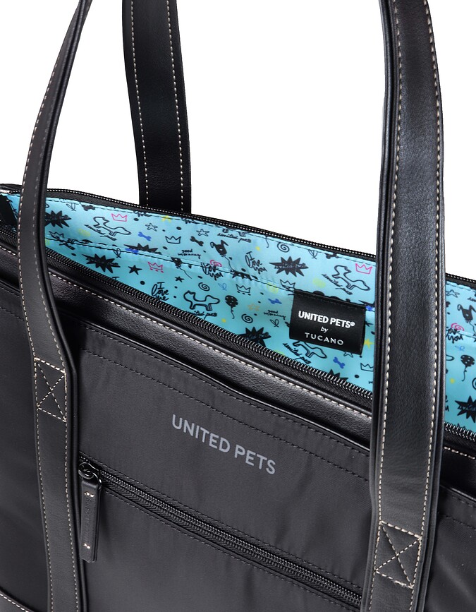 Up Sac de Transport pour Chien, rose et noir