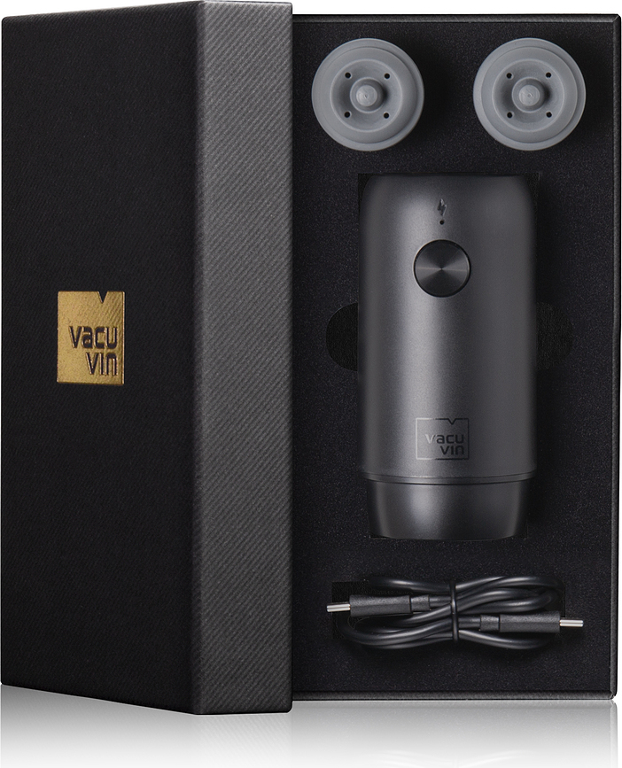 Bomba de Vacío para Vino Vacu Vin, con tapones