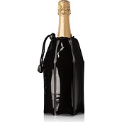 Husă pentru sticlă de șampanie Vacu Vin neagră
