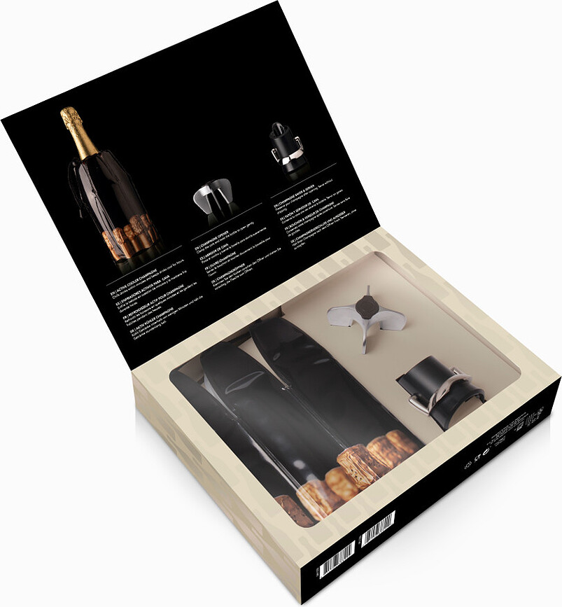 Set de Regalo para champán Vacu Vin