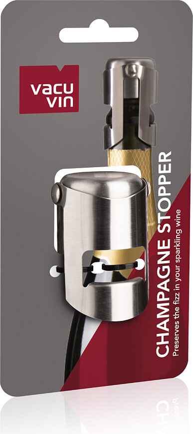 Vacu Vin Bouchon à Champagne, acier