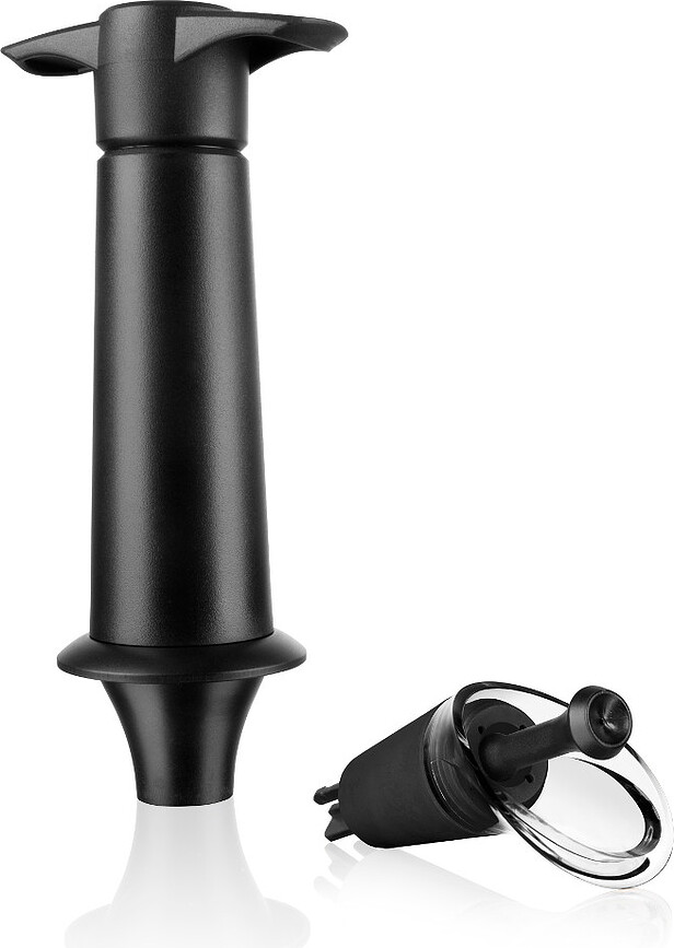 Vacu Vin Pompe à vide pour vin avec bec verseur, Set 2 pièces