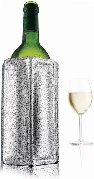 Rapid Ice Manchon Rafraîchisseur pour bouteille de vin, argenté