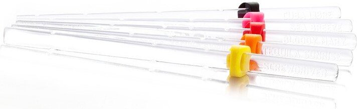 Vacu Vin Agitateur à cocktail avec recettes, Lot de 6