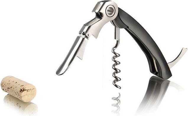 Vacu Vin J-hook Tire-Bouchon, noir