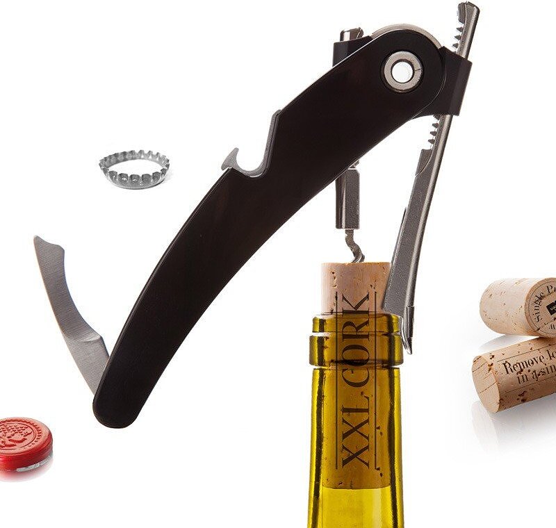 Vacu Vin Τιρμπουσόν μονής έλξης, μαύρο