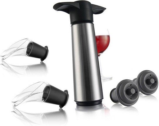 Wine Saver Wein-Vakuumpumpe mit Korken und Ausgießer - Vacu Vin